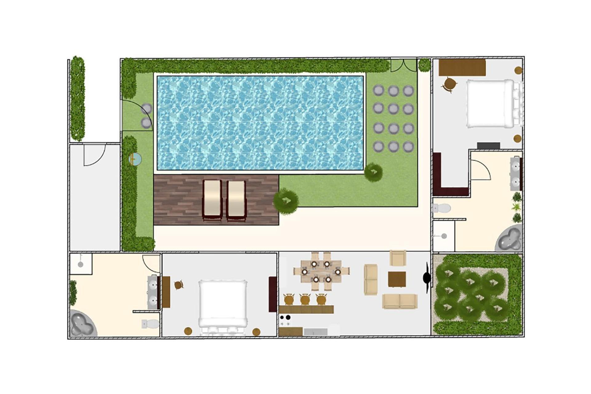 Villa Lotus By Optimum Bali Villas Семиньяк Экстерьер фото